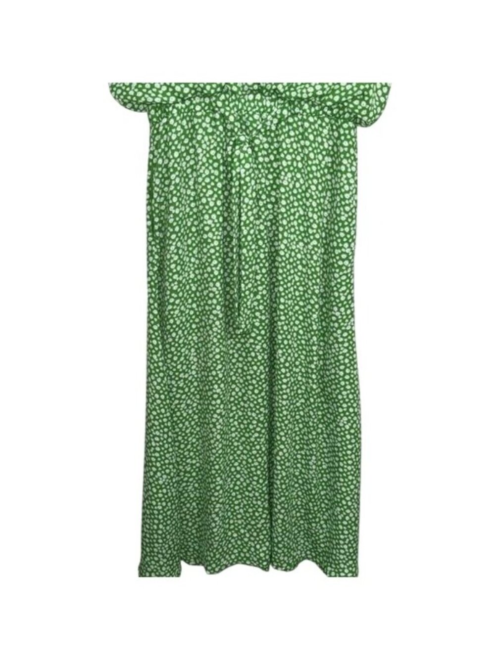 Sienna Sky Green Floral V-Neck Maxi Dress S Polyester Spandex - Picture 8 of 10